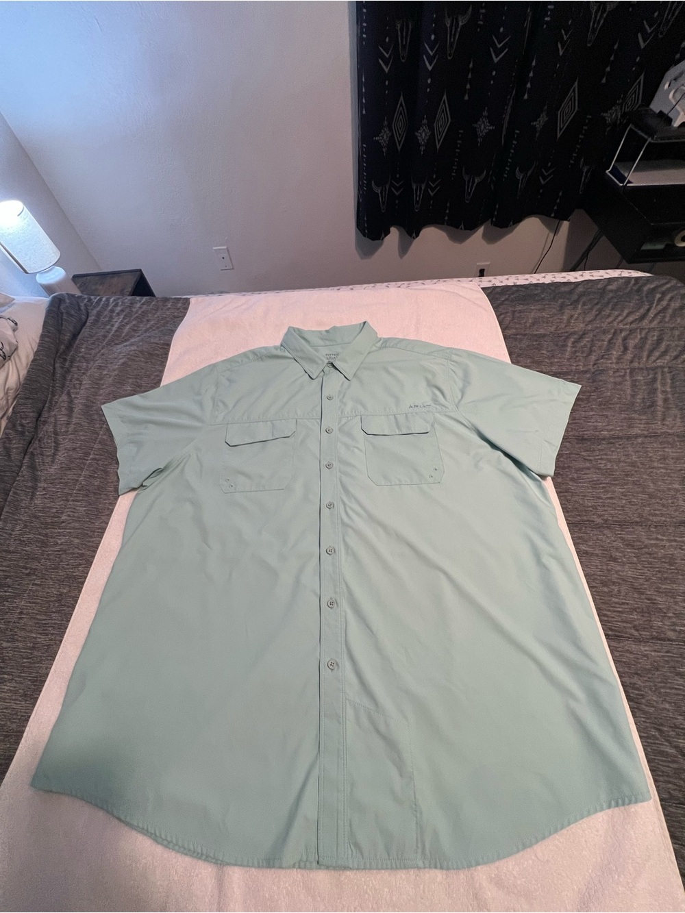 Ariat Men's Short-Sleeve Button-Down in Mint Green